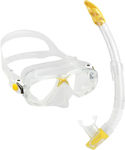 CressiSub Diving Mask with Breathing Tube Marea in Transparent color