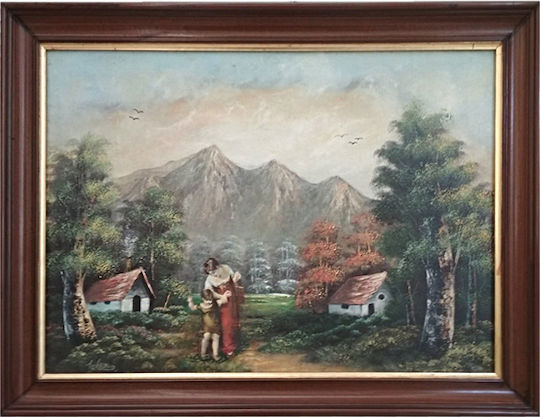 Εξοχή Πίνακας σε Καμβά 80x60cm