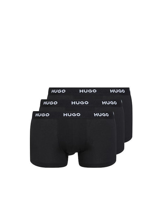 Hugo Boss Boxeri pentru bărbați Negre 3Pachet