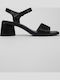 Leather Sandals Black