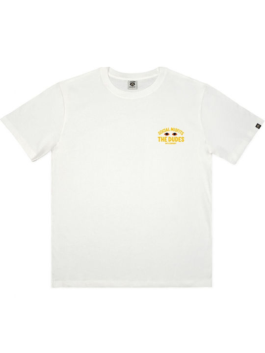 The Dudes Men's Short Sleeve T-shirt OFF-WHITE