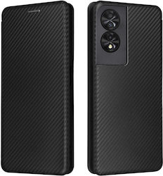 Tcl 40 Nxtpaper 4g Mad Mask Carbon Folio Series with support base, card holder and magnetic clasp Flip Wallet Flip Wallet made of synthetic leather and Tpu Interior Black Tcl 40 Nxtpaper 4g Mad Mask Carbon Folio Series with support base, card holder and magnetic clasp Flip Wallet Flip Wallet made of synthetic leather and Tpu Interior Black