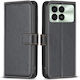 Case for Xiaomi Poco X6 Pro 5G Binfen Color Leather Wallet Series 12 with Stand, Card Slots, and Magnetic Closure Black