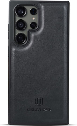 Samsung Galaxy S24 Ultra 5g Dg.ming Pu Leather Sockproof Series Hard Plastic Back cu căptușeală din piele negru