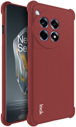 Carcasă Oneplus 12r 5g Imak Airbag Matte Series Cu Colțuri Întărite Din TPU Premium Durabil Roșu