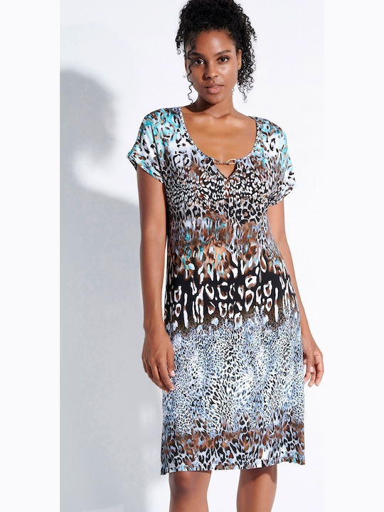 Jeannette Lingerie Feminin Scurt Rochie de Plajă Turcoaz