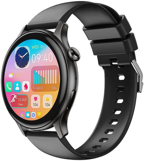 XO J6 Smartwatch with Heart Rate Monitor (Black)