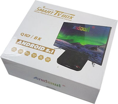 Andowl TV-Box 4K UHD mit WiFi 4GB RAM und 64GB Speicherplatz mit Betriebssystem Android 8.1