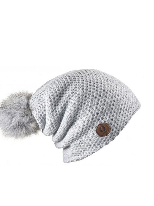 Beanie Unisex Beanie Gestrickt in Gray Farbe