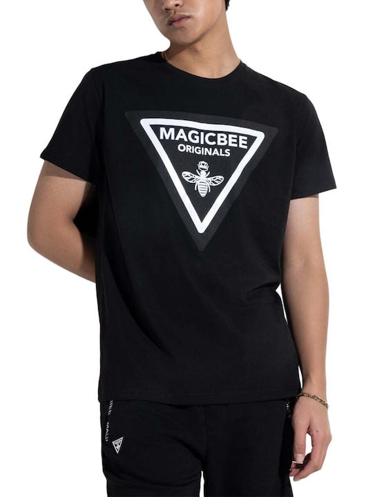 Magic Bee Ανδρικό T-shirt Κοντομάνικο Black