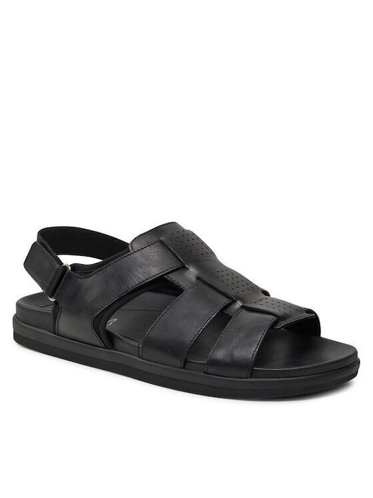 Caprice Leder Herrensandalen in Schwarz Farbe