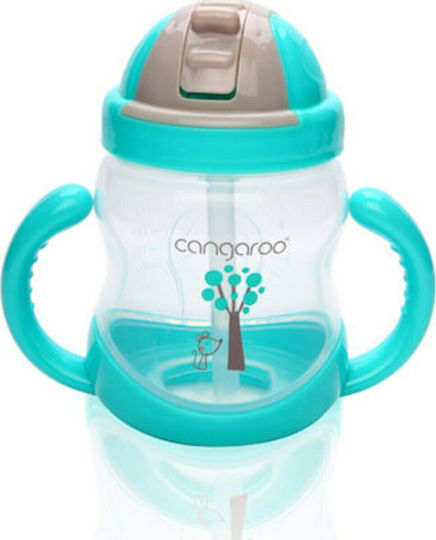 Cangaroo Căniță pentru copii din Silicon Albastru 280ml pentru 6m+m+