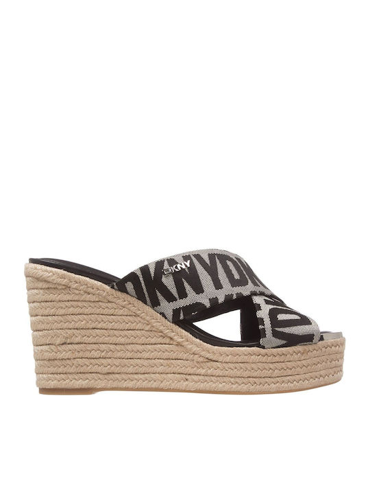 Maryn X Band Women's Fabric Platform Shoes Black