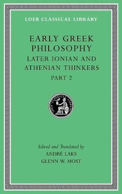 Early Greek Philosophy Volume Vii Later Ionian And Athenian Thinkers Part 2 1031