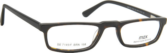 Max Plastic Eyeglass Frame Brown Tortoise SE 7149F BRN