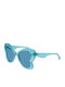 Liu Jo Women's Sunglasses with Blue Plastic Frame and Blue Lens