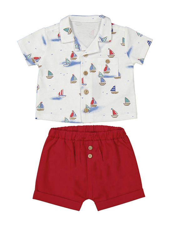 Mayoral Kids Set with Shorts Summer 2pcs White