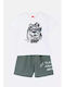 Joyce Kids Set with Shorts Summer 2pcs White