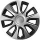 Wheel Covers Set Cridem Stratos 4pcs - Silver/black - 16''