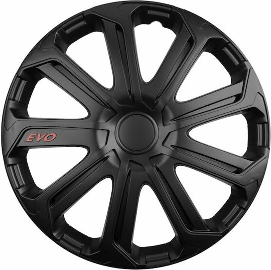 Set Capace De Roți Auto Cridem Evo 4 Bucăți Negru 15''