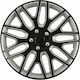 Wheel Covers Set Cridem Dakar Nc 4pcs - Black/silver - 17''