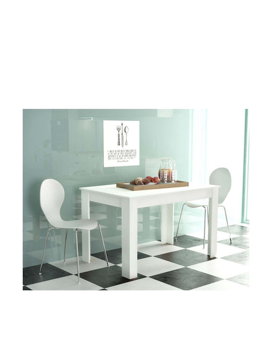 Tisch Küche Holz Weiß 110x75x75cm