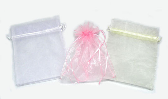 Fabric Pouch for Gift Ecru 20x25cm. 12pcs