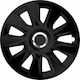 Wheel Covers Set Cridem Stratos Rc 4pcs - Black/chrome - 17''