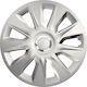 Set Capace De Roți Auto Cridem Stratos Rc 4 Bucăți Argintiu Cromat 14''