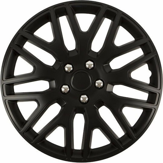 Wheel Covers Set Cridem Dakar Nc 4pcs - Black/chrome - 16''