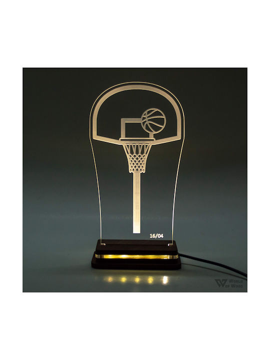 World Of Wood - Φωτιστικό Led "basketball" W00876