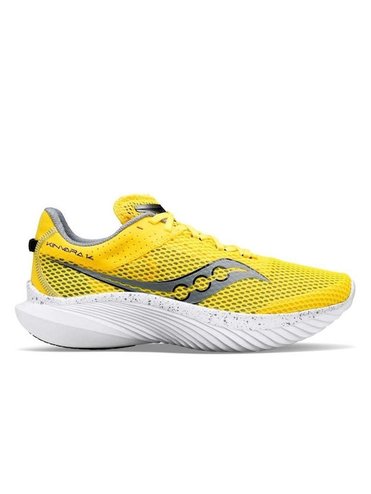 Saucony Kinvara 14 Ανδρικά Αθλητικά Παπούτσια Running Yellow / Grey