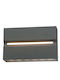 Zambelis Lights Wall-Mounted Outdoor Ceiling Light LED IP54 15W with Warm White Light Double Beam 5x18x11εκ.
