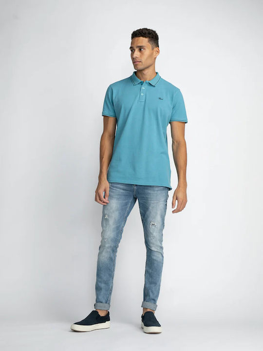 Petrol Industries Men's Blouse Polo Turquoise