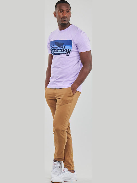 Superdry Cali T-shirt Μωβ