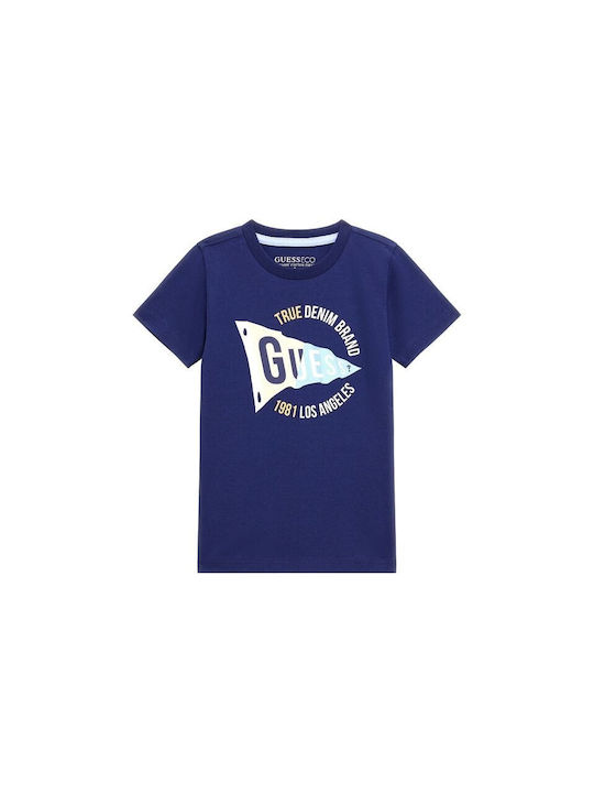 Guess Παιδικό T-shirt Navy Μπλε