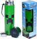 Puckator Minecraft Creeper Μπουκάλι Θερμός Ανοξείδωτο 450ml Πράσινο