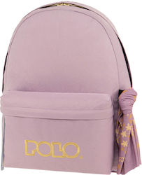 Polo Original Scarf Σχολική Τσάντα Πλάτης Γυμνασίου - Λυκείου σε Μωβ χρώμα 2024