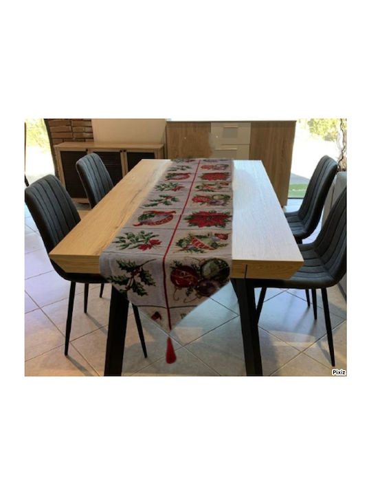 Christmas Tablecloth Runner Fabric L40xW180cm 1pcs