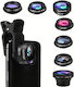 7-in-1 Lens for Mobile Camera, Wide, Fisheye, Starburst, CPL, Red, Macro, Kaleidoscope - Xk27174 OEM