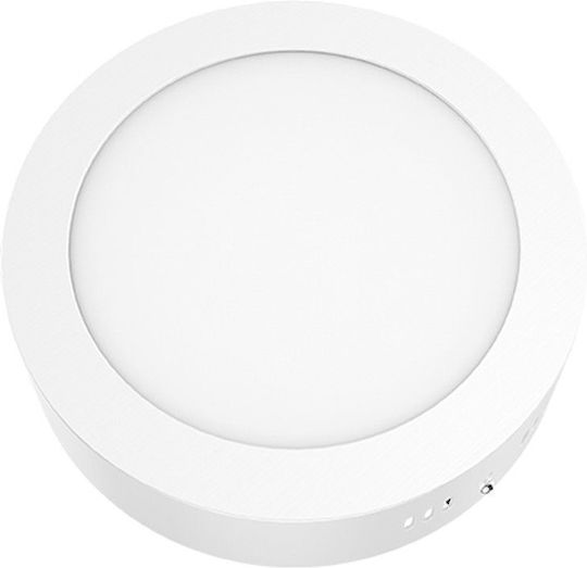 Aca Στρογγυλό LED Panel 18W με Φυσικό Λευκό Φως 4000K 20.9εκ.