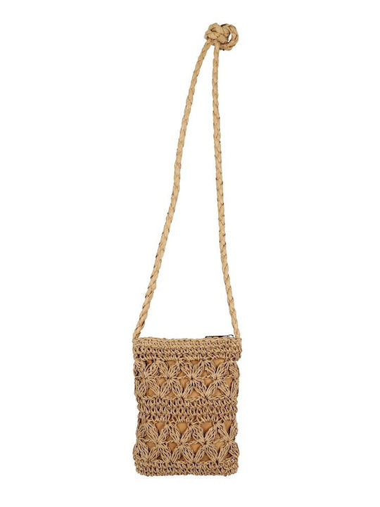 Aquablue Straw Beach Bag with Ethnic design