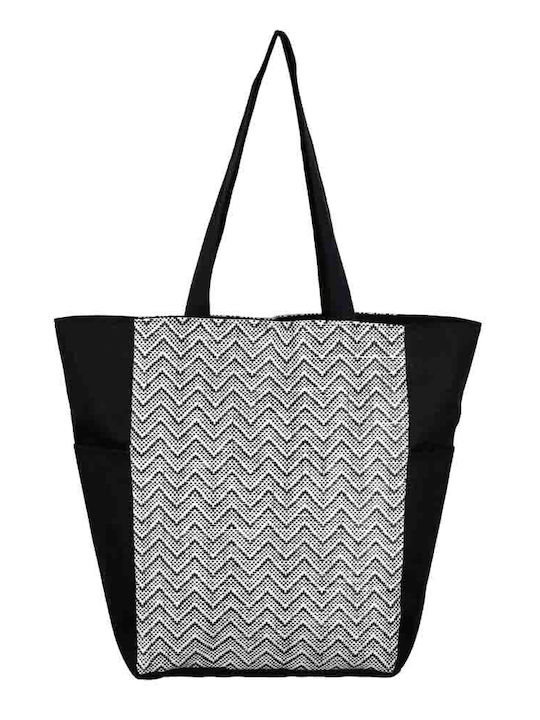 Aquablue Fabric Beach Bag Black