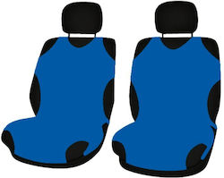 Cridem Sport T-shirt Front Seat Covers 2pcs - Blue Cridem Sport T-shirt Front Seat Covers 2pcs - Blue