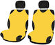 Cridem Sport T-shirt Front Seat Covers 2pcs - Yellow