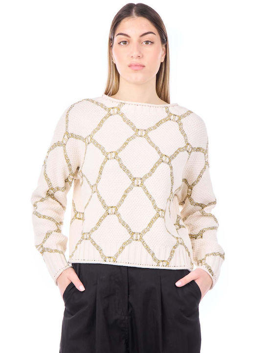 Twinset Damen Pullover Beige