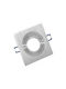 Obiettivo Square Metallic Frame for Spot GU10 Silver 1pcs