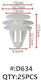 Maestro D634 Plastic clips for doors (door Trim Panel)