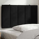 vidaXL Fabric Bed Headboard Cushion Black 90x45cm