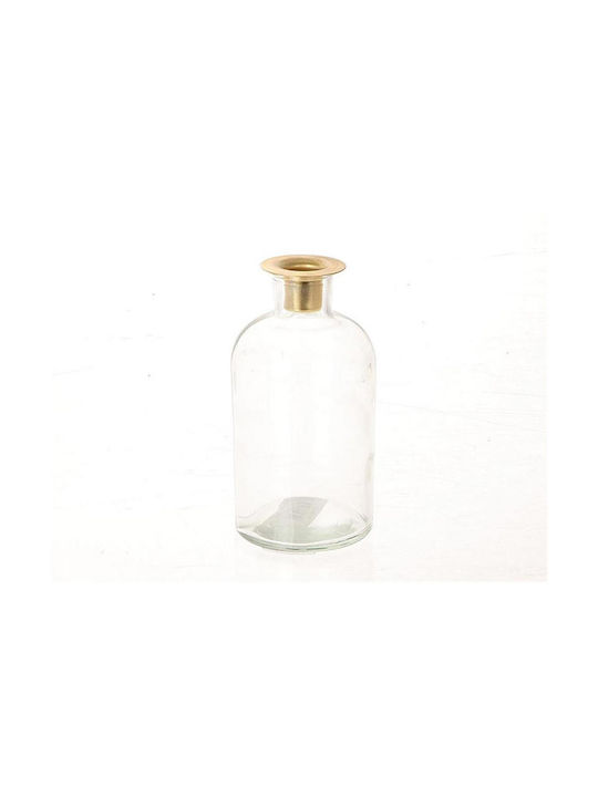 Atmosphera Vază Decorativă Sticlă Transparent 8.5x16.5cm 1buc